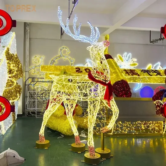 Cina all'ingrosso grandi luci all'aperto della renna di Natale di Navidad