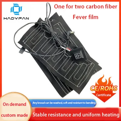 Tappetino riscaldante per abbigliamento Prodotti correlati agli elementi riscaldanti invernali DC in fibra di carbonio per indumenti caldi